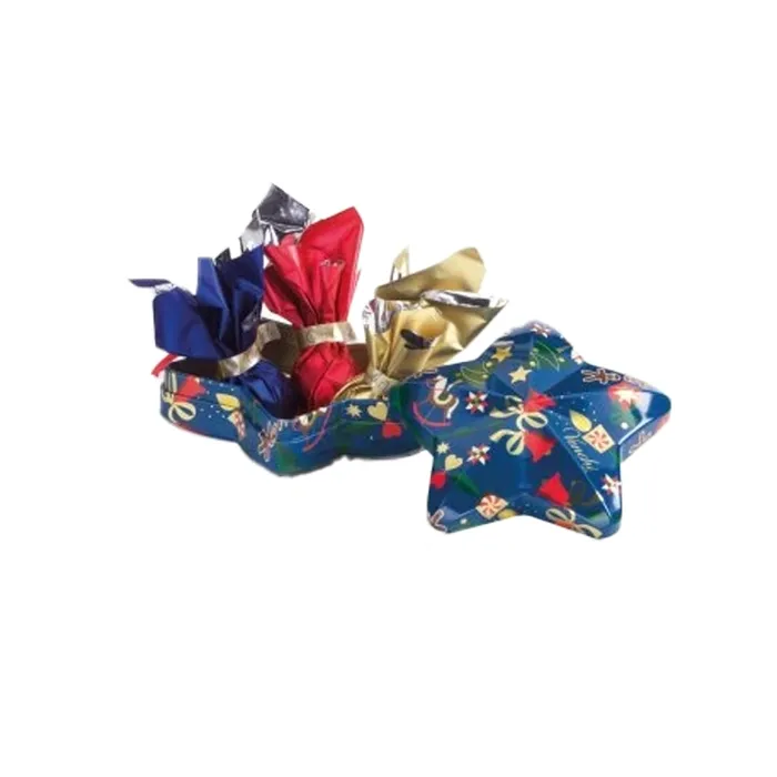 Venchi Čokoláda Venchi vánoční hvězda, plechový box 37g